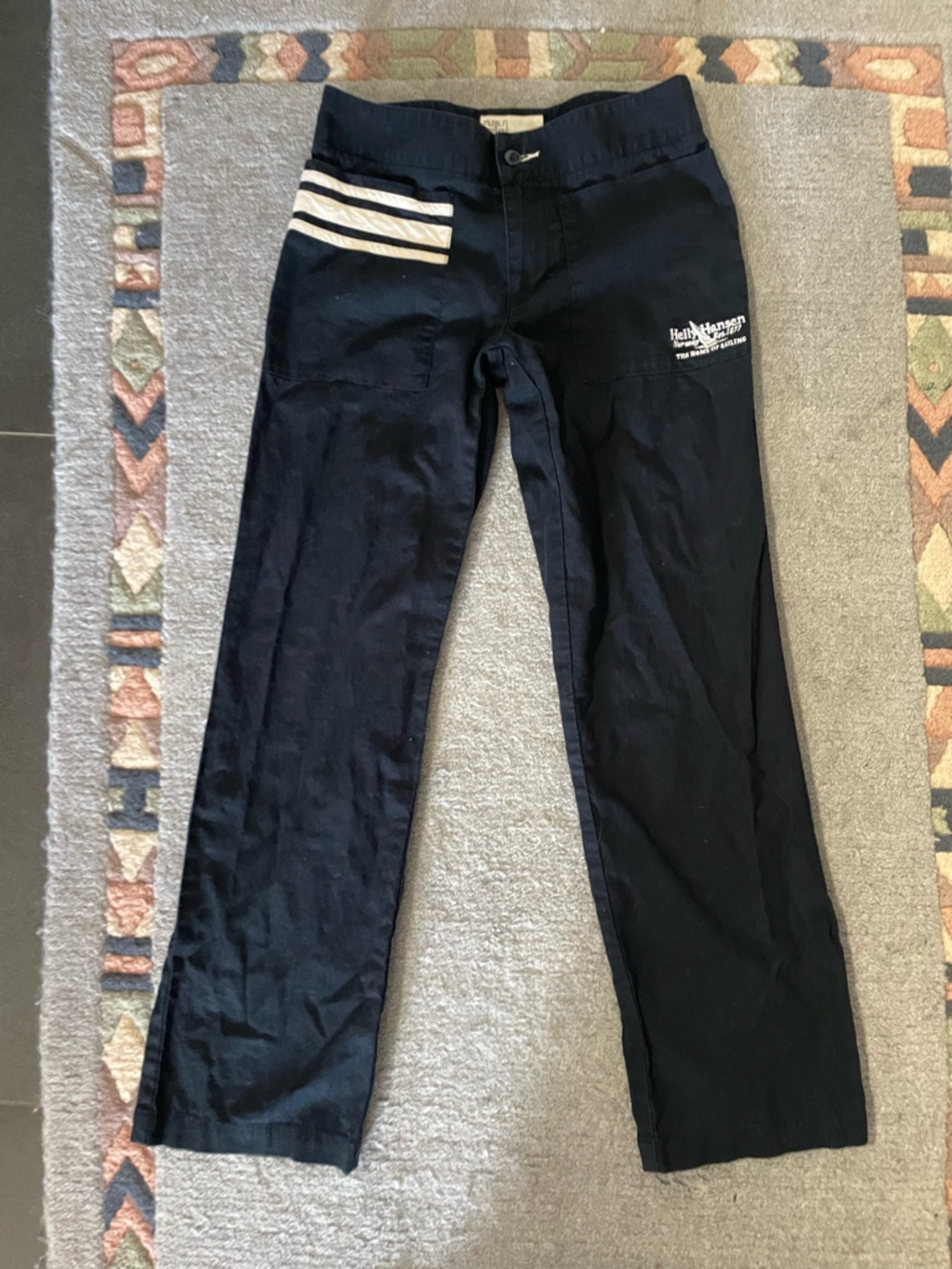 Helly Hasen Linen and Cotton Sailing Pants with Stripes